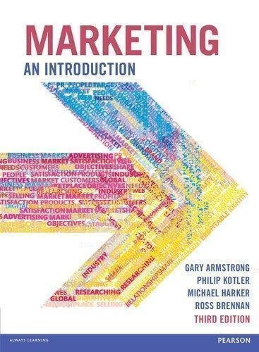 Marketing An Introduction 3Rd Edition by Gary Armstrong  3 edition (October 15, 2015)  Language:English -