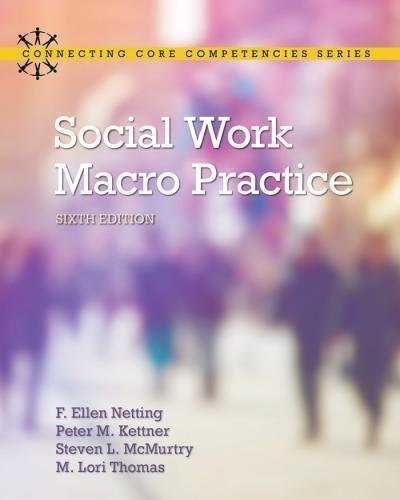 Social Work Macro Practice 6Th Edition by F. Ellen Netting; Peter M. Kettner; Steve L McMurtry; M. Lori Thomas - 0133948528