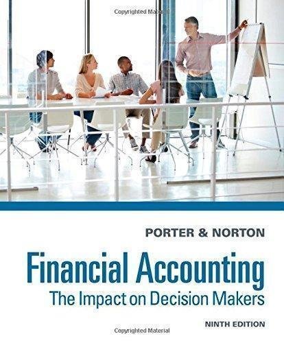 Financial Accounting The Impact On Decision Makers 9Th Edition by Gary A. Porter, Curtis L. Norton - 1285182952