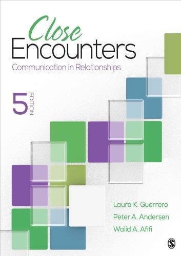 Close Encounters Communication In Relationships 5Th Edition by Laura K. Guerrero; Peter A Andersen; Walid Afifi Year: 2017 - 150637672X