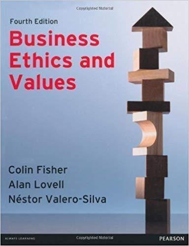 Business Ethics And Values 4Th Edition by Fisher, Colin M. - 9780273757917