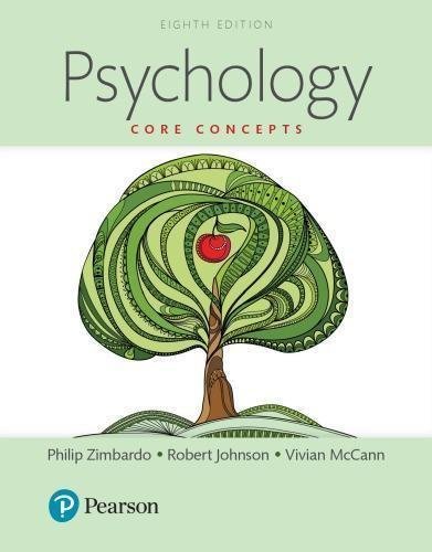 Psychology Core Concepts 8Th Edition by Philip G. Zimbardo, Robert Johnson, Vivian McCann - 9780134191430
