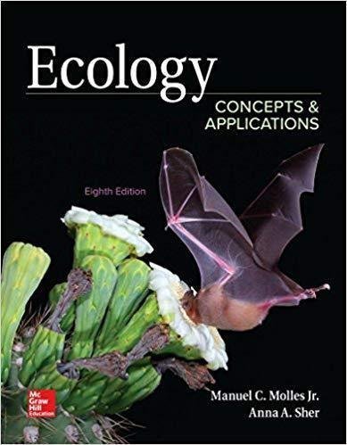 Ecology Concepts And Applications 8Th Edition by Manuel C. Molles Jr.    Edition:8th  Language:english  Pages:593 -