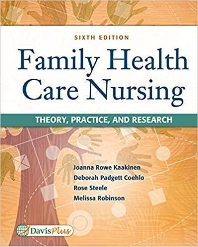 Family Health Care Nursing Theory Practice And Research by Joanna Rowe Kaakinen, Deborah Padgett Coehlo, Rose Steele, Melissa Robinson Edition: 6th Year: 2018 - 0803661665