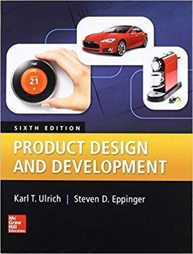 Product Design And Development Irwin Marketing 6Th Edition by Karl Ulrich, Steven Eppinger - 978-0078029066