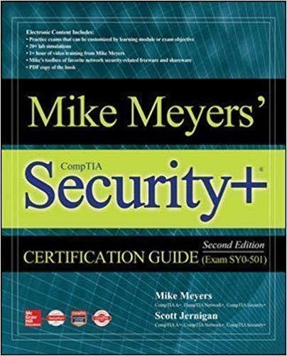 Mike Meyers Comptia Security Certification Guide Exam 2Nd Edition by Dawn Dunkerley Year: 2017 nnReturn and Refund: 30 days free exchange for quality issues such as missing pagesnnSupport: For any question before & after sales, simply support@shelfandstory.comnnFeature: Searchable and zoomable texts / Permanent access / Can be read on major smart devices -
