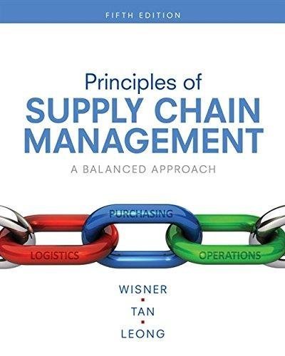 Principles Of Supply Chain Management A Balanced Approach 5Th Edition by  -