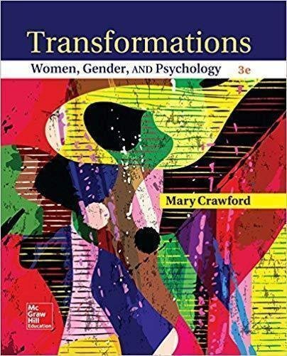 Transformations Women Gender And Psychology 3Rd Edition by Crawford, Mary E. Year: 2018 - 9780078026980