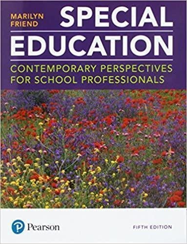 Special Education Contemporary Perspectives For School Professionals 5Th Edition by  -