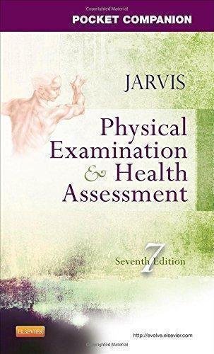 Pocket Companion For Physical Examination And Health Assessment 7Th Edition by Carolyn Jarvis PhD APN CNP - 9780323401937