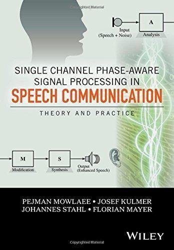 Single Channel Phase Aware Signal Processing In Speech Communication Theory And Practice by Pejman Mowlaee, Josef Kulmer, Johannes Stahl, Florian Mayer - 1119238811