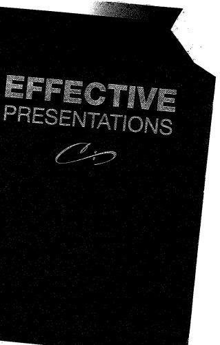Effective Presentations by Melanie Morgan, Jane Natt Year: 2015 - 978-1-305-03155-5