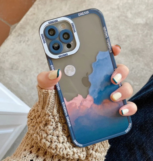 Retro Moon night Late cloud Phone Case by  -