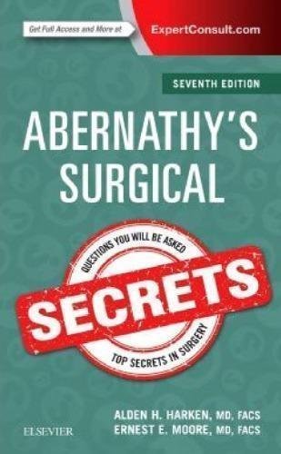 Abernathys Surgical Secrets 7Th Edition by Alden H. Harken, Ernest E. Moore nnReturn and Refund: 30 days free exchange for quality issues such as missing pagesnnSupport: For any question before & after sales, simply support@shelfandstory.comnnFeature: Searchable and zoomable texts / Permanent access / Can be read on major smart devices -