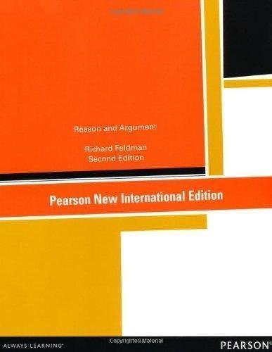 Reason And Argument 2Nd Edition by Richard Feldman - 1292042648