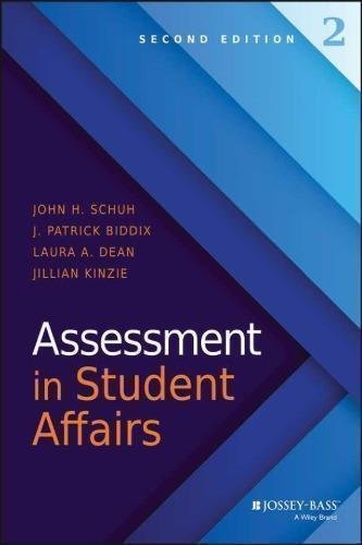 Assessment In Student Affairs 2Nd Edition by Schuh, John H.; Biddix, J. Patrick; Dean, Laura A. Edition: 2nd nnReturn and Refund: 30 days free exchange for quality issues such as missing pagesnnSupport: For any question before & after sales, simply support@shelfandstory.comnnFeature: Searchable and zoomable texts / Permanent access / Can be read on major smart devices -
