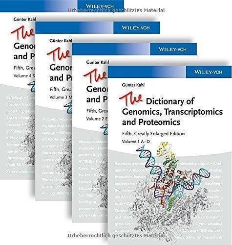 The Dictionary Of Genomics Transcriptomics And Proteomics by Guenter Kahl - 3527328521