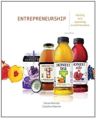 Entrepreneurship Starting And Operating A Small Business 3Rd Edition by Steve Mariotti, Caroline Glackin - 0132784084