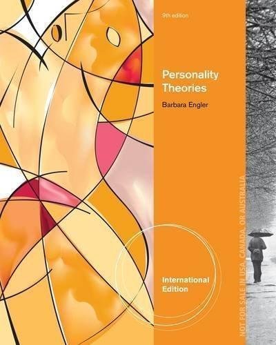 Personality Theories An Introduction 8Th Edition by Barbara Engler - 1285088867