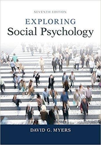 Exploring Social Psychology 7Th Edition by Myers, David G. - 9780077825454