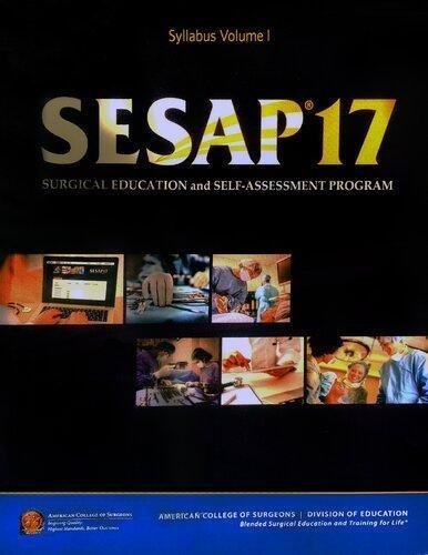 Sesap 17 Surgical Education And Self Assessment Program by American College of Surgeons Publisher: American College of Surgeons, Year: 2020 nnReturn and Refund: 30 days free exchange for quality issues such as missing pagesnnSupport: For any question before & after sales, simply support@shelfandstory.comnnFeature: Searchable and zoomable texts / Permanent access / Can be read on major smart devices -