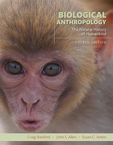 Biological Anthropology The Natural History Of Humankind 4Th Edition by John Scott Allen, Susan C. Antn, Craig Britton Stanford - 0-13-400569-4