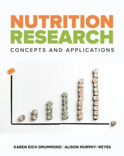 Nutrition Research Concepts And Application by Karen Eich Drummond ; Alison Murphy-Reyes nnReturn and Refund: 30 days free exchange for quality issues such as missing pagesnnSupport: For any question before & after sales, simply support@shelfandstory.comnnFeature: Searchable and zoomable texts / Permanent access / Can be read on major smart devices -