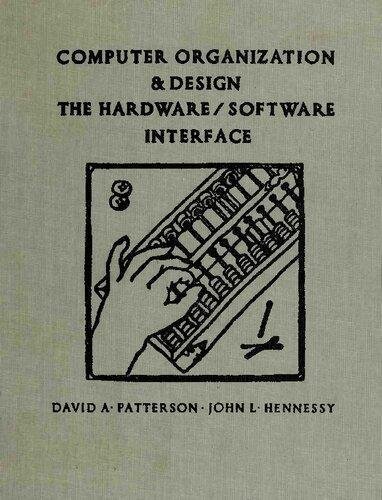 Computer Organization And Design The Hardware Software Interface